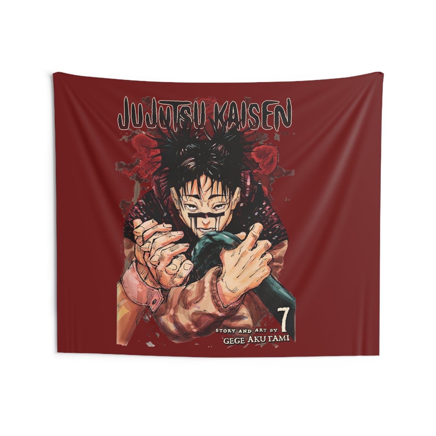 Jujutsu Kaisen Sukuna Art Wall Tapestry — Anime Demon King Room Decor
