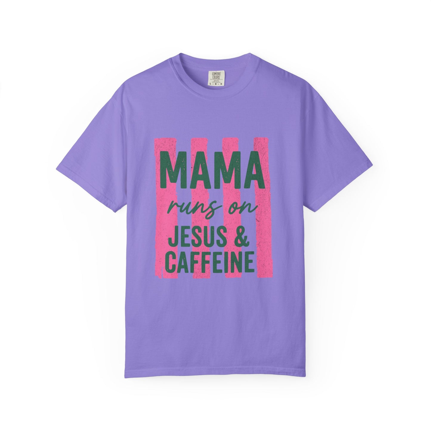Mama Runs on Jesus & Caffeine T-Shirt