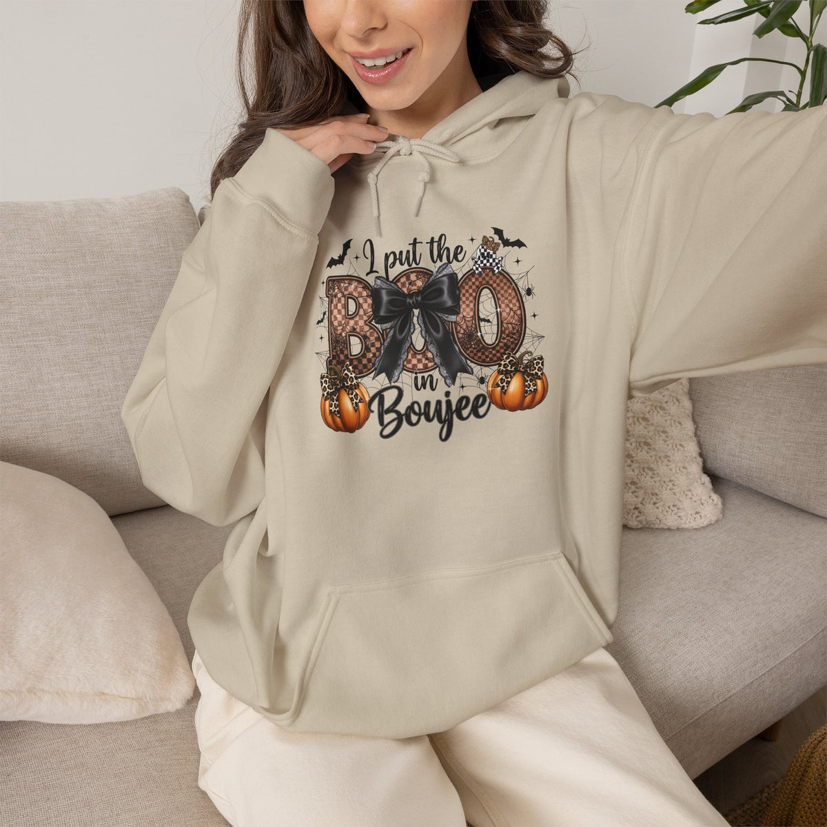 Halloween Boo Hoodie - "I Put the Boo in Boyce" Graphic Sweatshirt