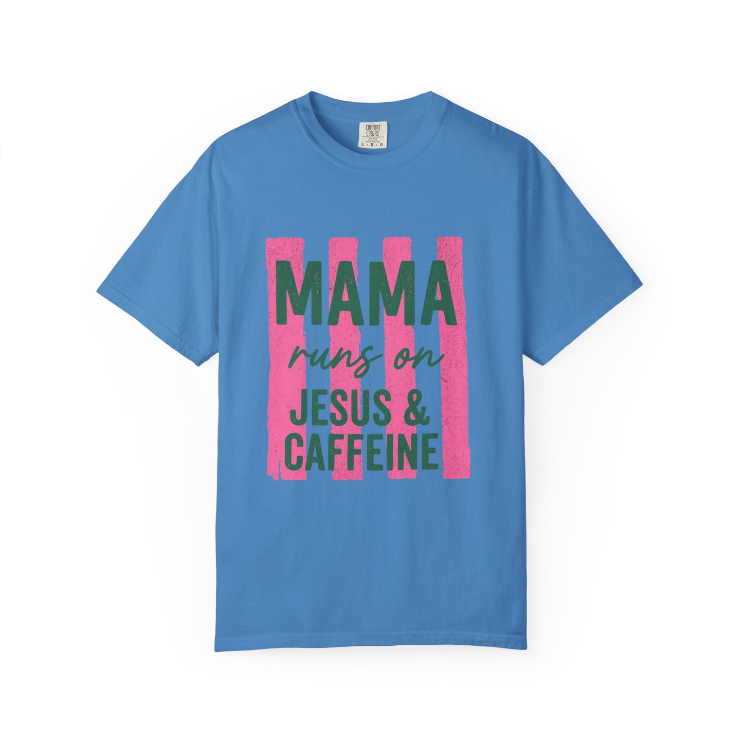 Mama Runs on Jesus & Caffeine T-Shirt