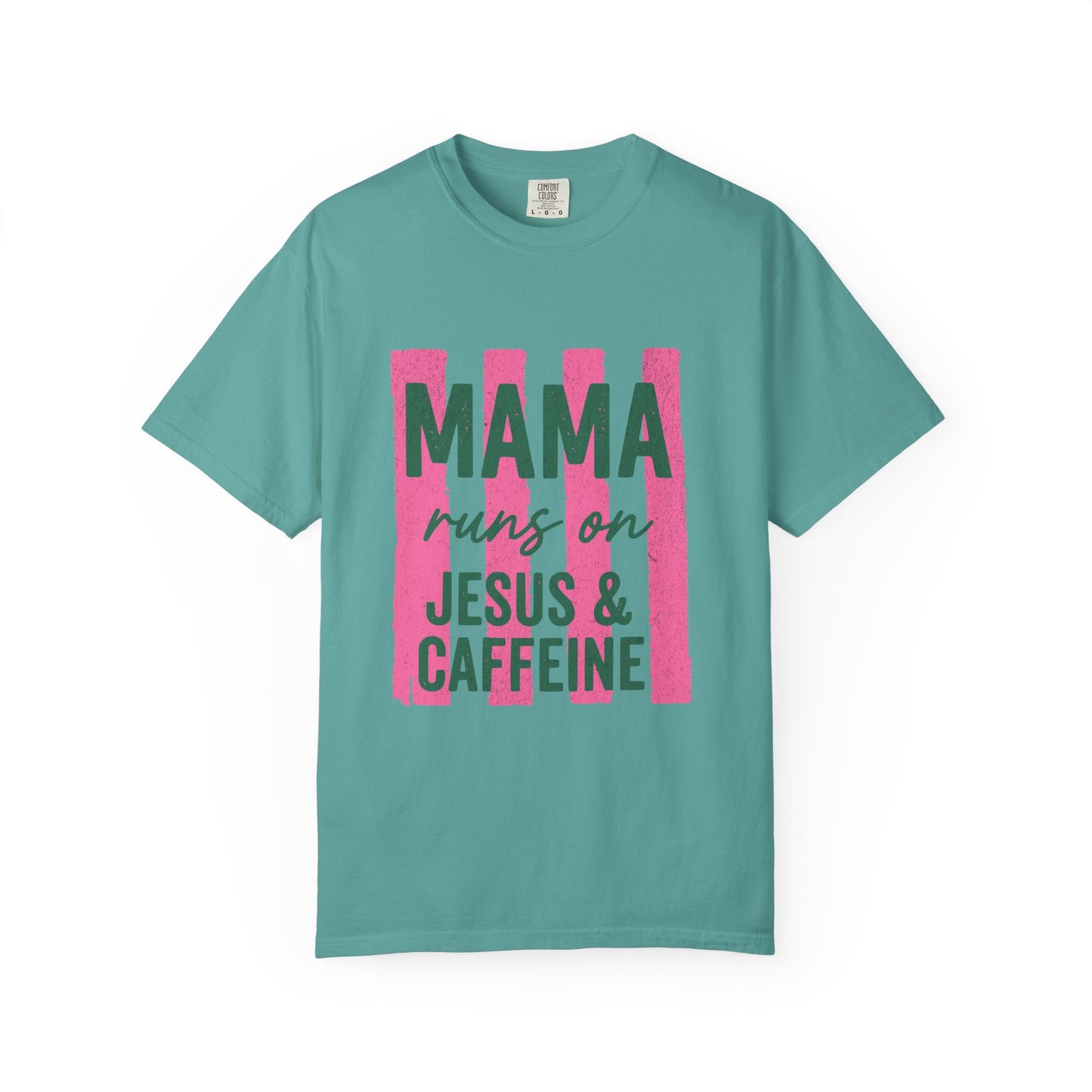 Mama Runs on Jesus & Caffeine T-Shirt