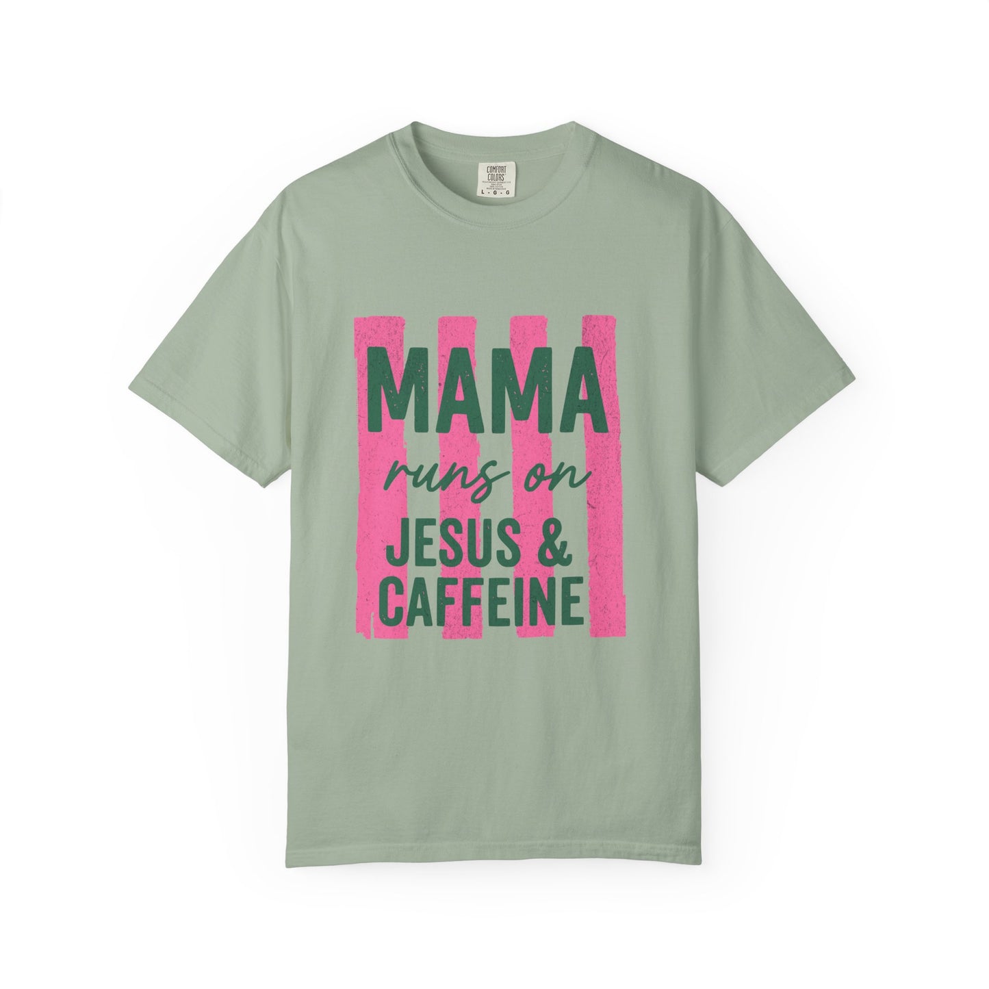Mama Runs on Jesus & Caffeine T-Shirt