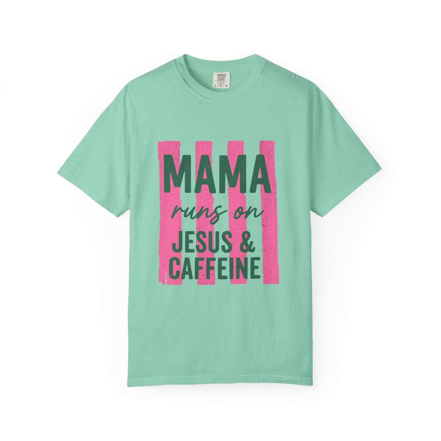 Mama Runs on Jesus & Caffeine T-Shirt