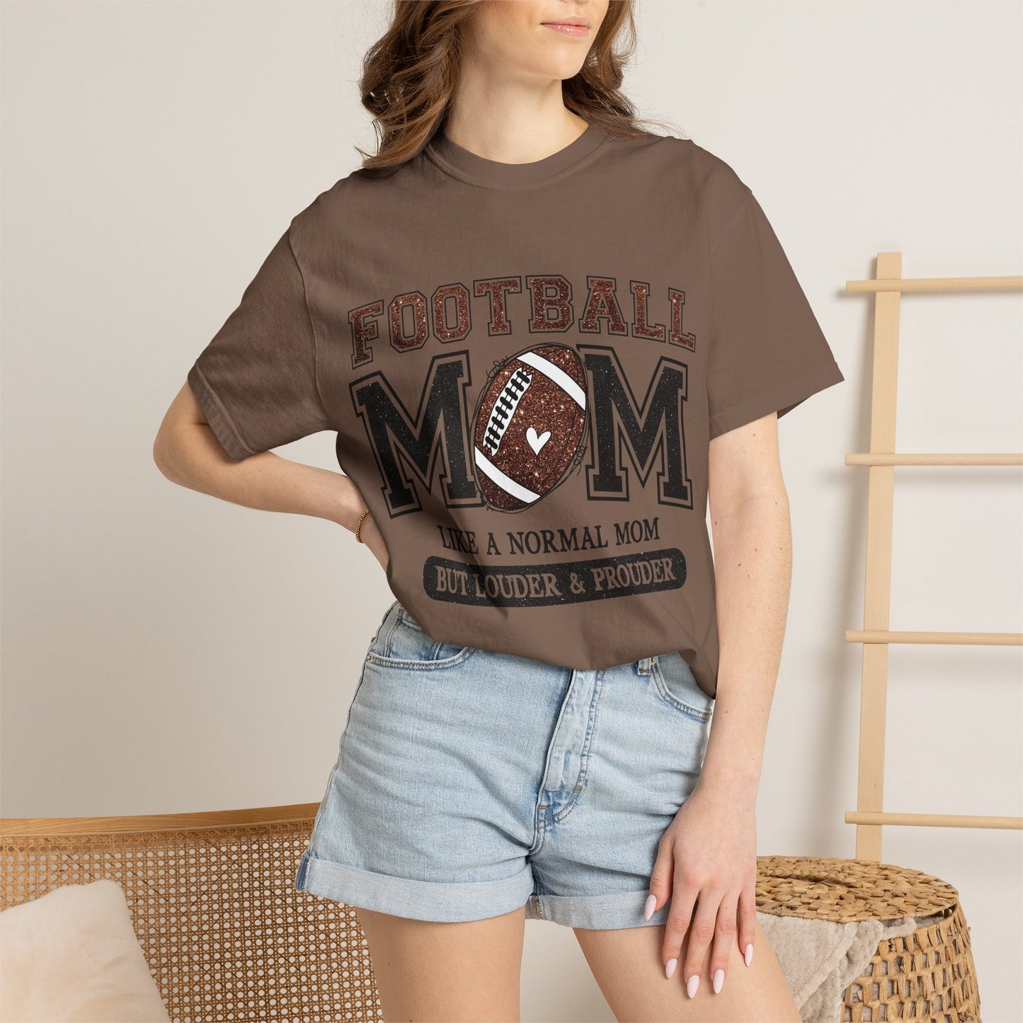 Football Mom T-Shirt - "Like a Normal Mom But Louder & Prouder"