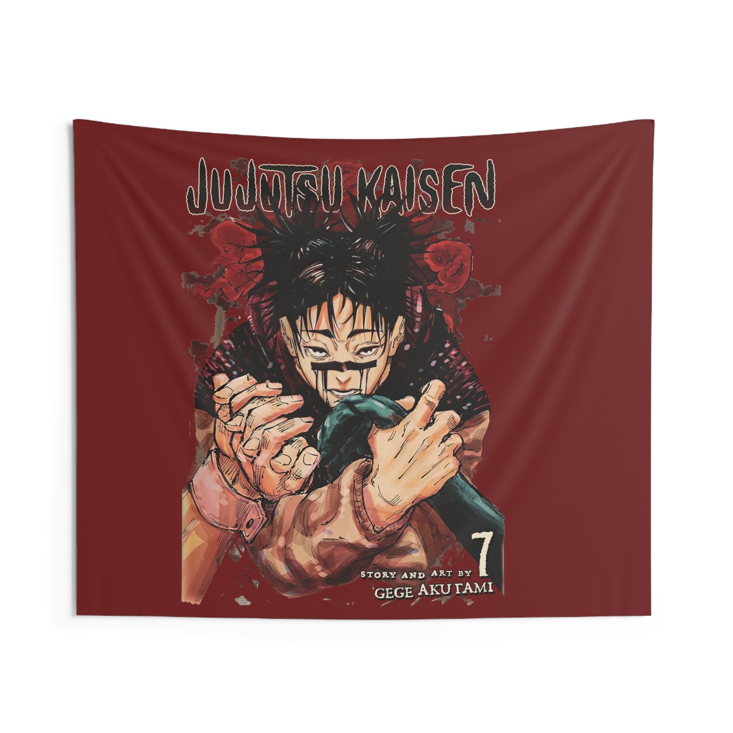 Jujutsu Kaisen Sukuna Art Wall Tapestry — Anime Demon King Room Decor