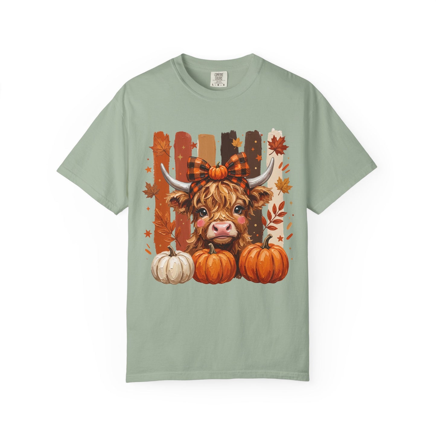Autumn Highland Cow T-Shirt — Pumpkin Patch Fall Tee