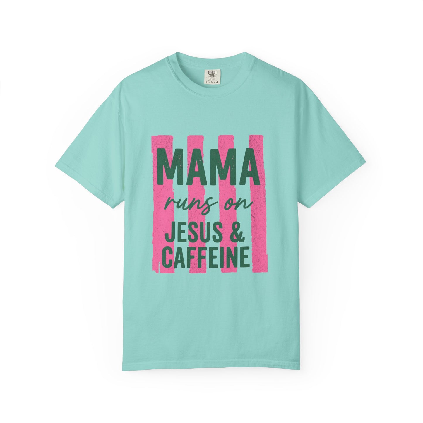 Mama Runs on Jesus & Caffeine T-Shirt