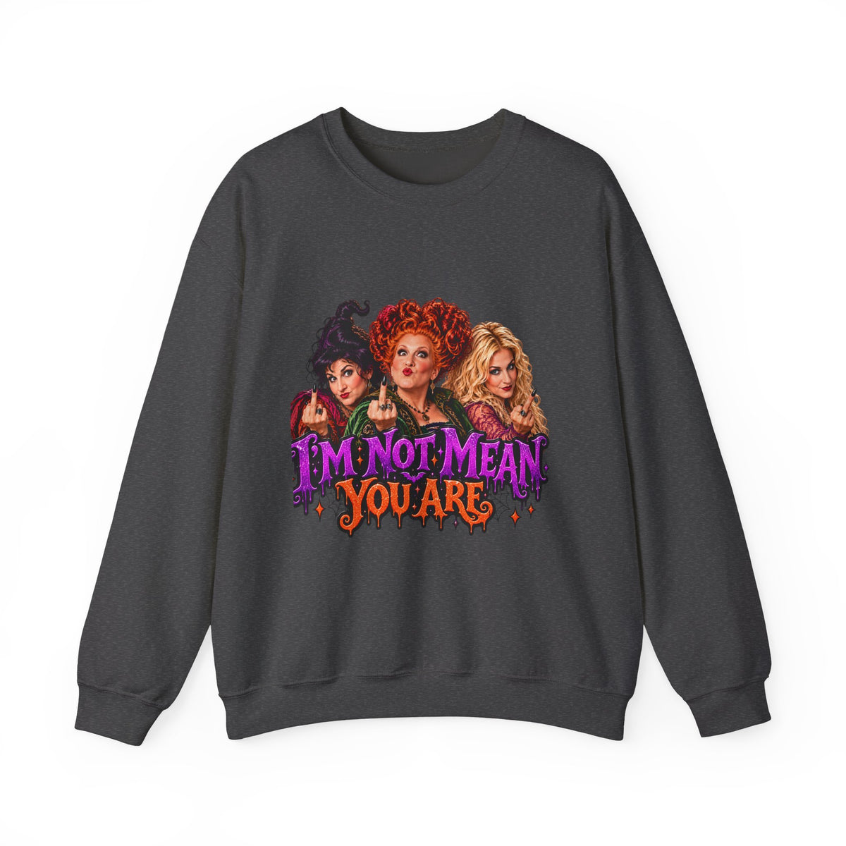 'I'm Not Mean, You Are' Sanderson Sisters Halloween Crewneck