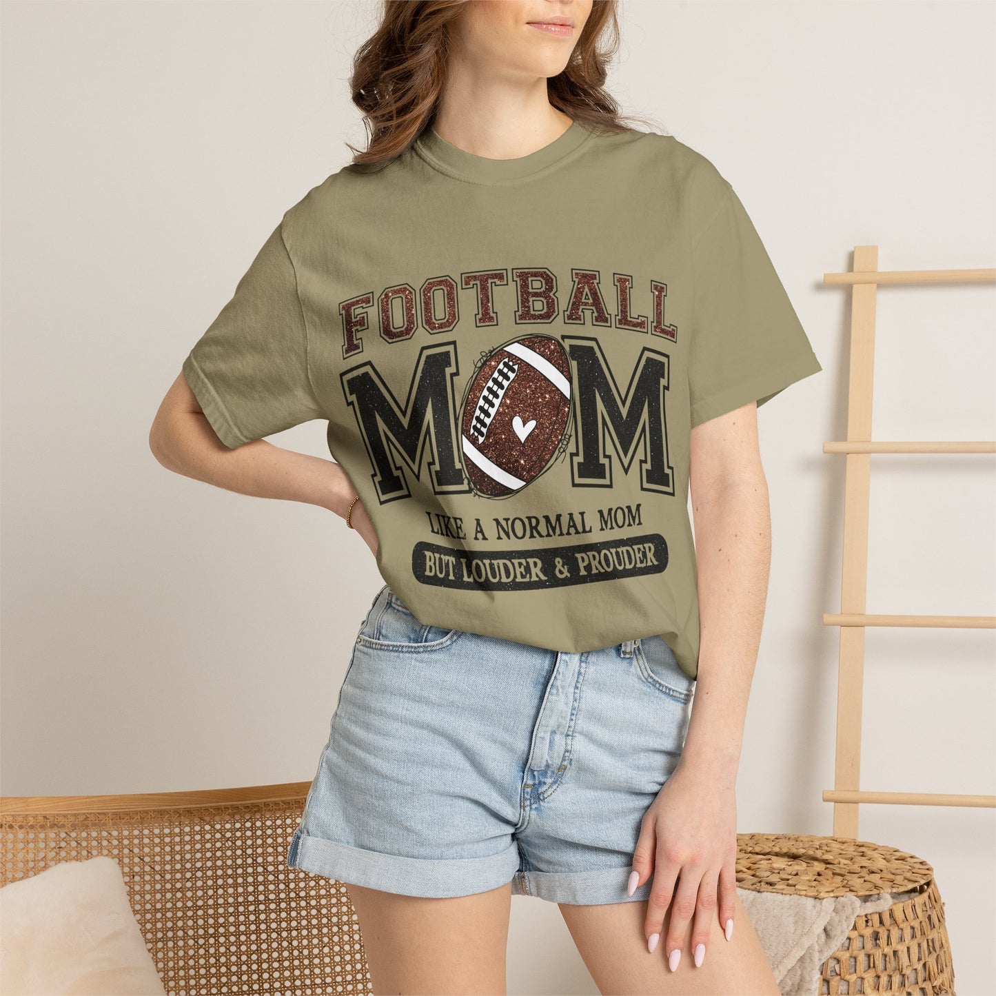 Football Mom T-Shirt - "Like a Normal Mom But Louder & Prouder"