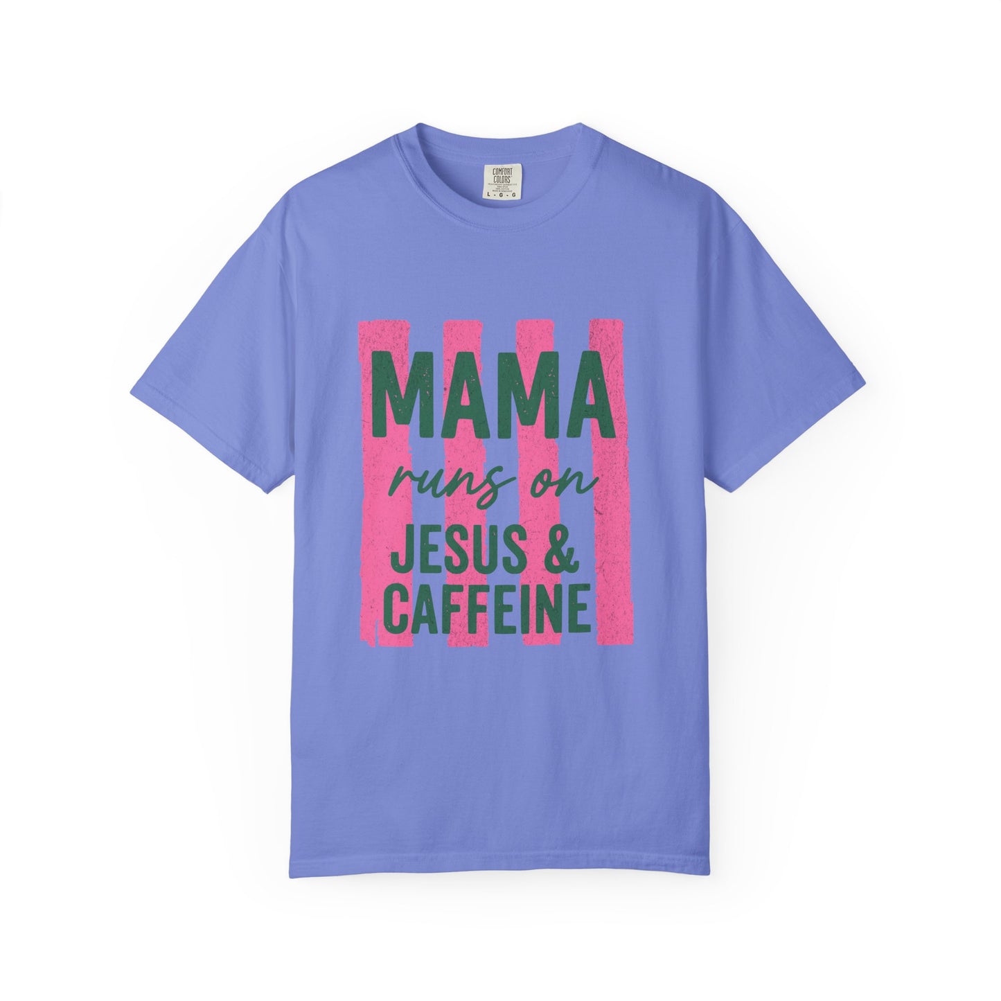 Mama Runs on Jesus & Caffeine T-Shirt