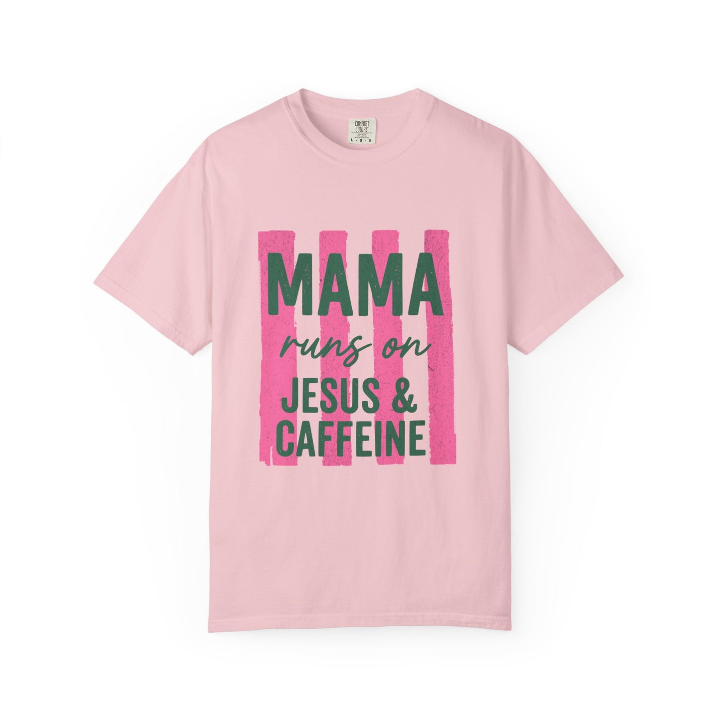Mama Runs on Jesus & Caffeine T-Shirt
