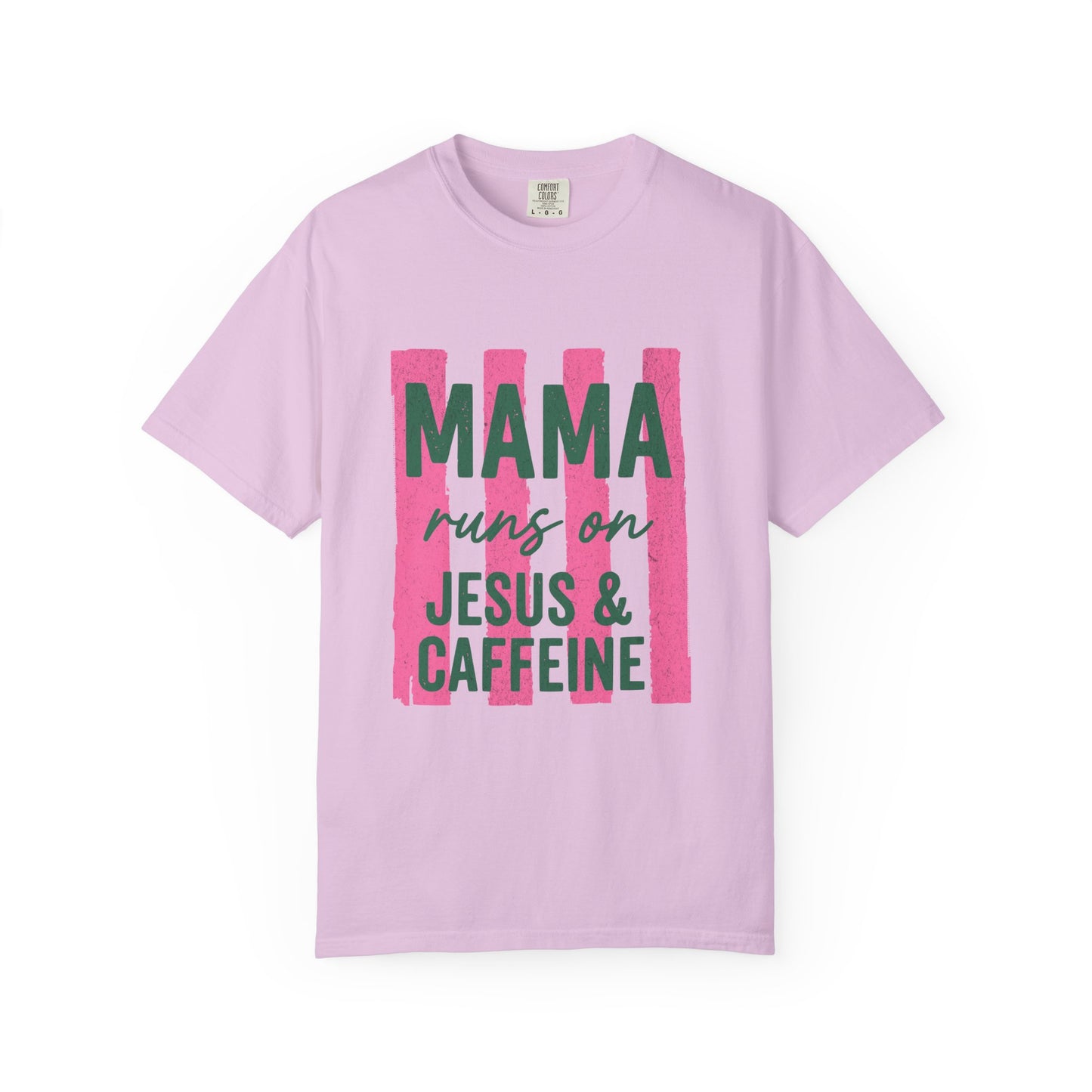 Mama Runs on Jesus & Caffeine T-Shirt