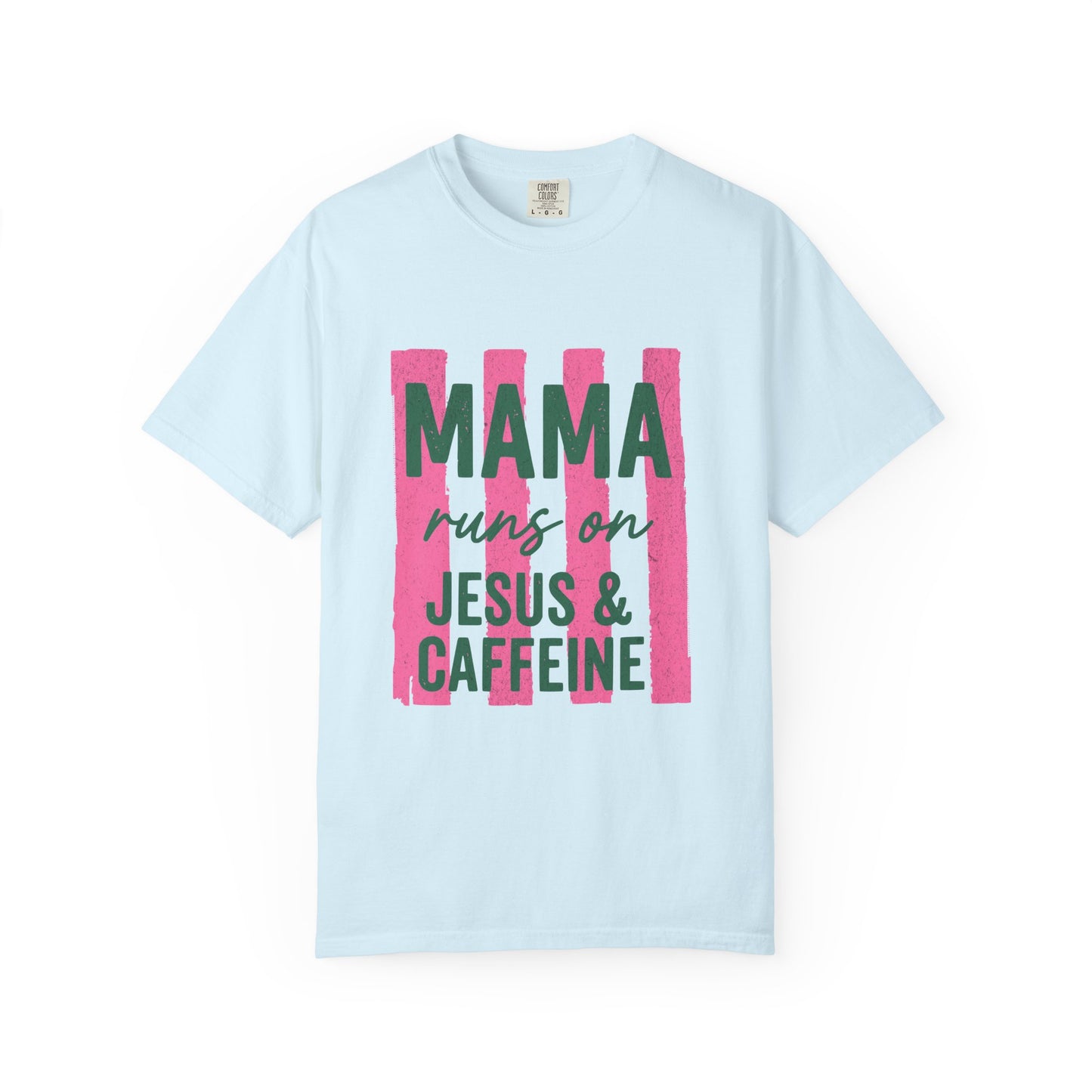 Mama Runs on Jesus & Caffeine T-Shirt