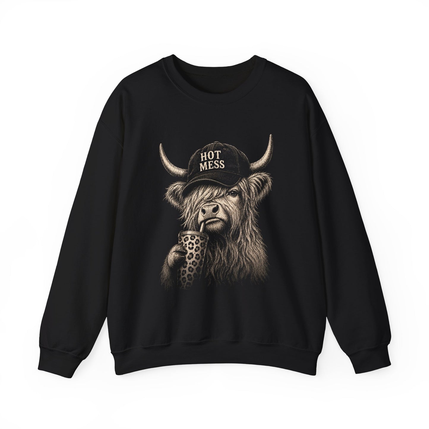 Highland Cow Crewneck Sweatshirt